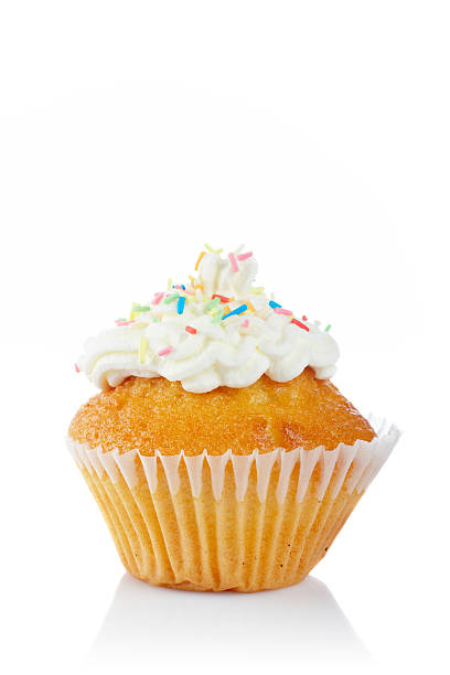 istock Tasty muffin with cream 144963830