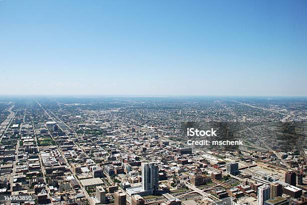Aerial City View Stock Photo - Download Image Now - Aerial View, Blue, Building Exterior