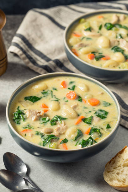 istock Homemade Creamy Chicken Gnocchi Soup 1449638560
