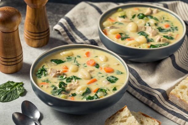 istock Homemade Creamy Chicken Gnocchi Soup 1449638576