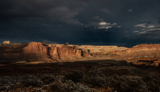 istock Dark Clouds Over Ridges of Capitol Reef National Park 1449640739