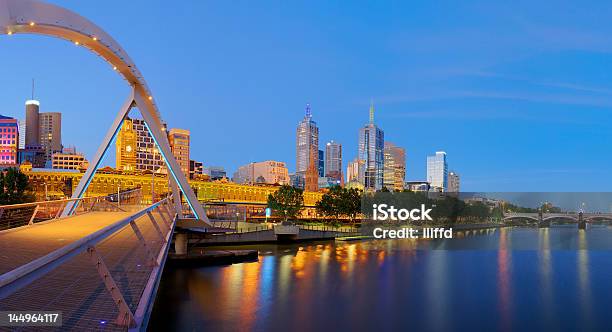 Foto de Vista Panorâmica Da Ponte De Melbourne De Southbank e mais fotos de stock de Melbourne - Austrália