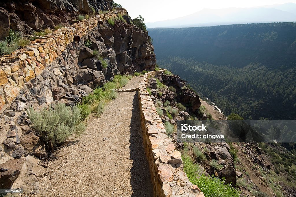 Wanderweg Rio Grande River Gorge, in der Nähe von Taos, New Mexico - Lizenzfrei Ausgedörrt Stock-Foto