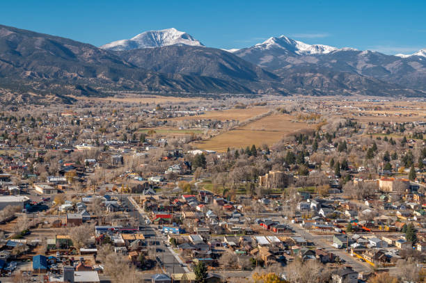 istock Elevated View of Salida, Colorado 1449644371
