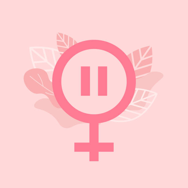 illustrazioni stock, clip art, cartoni animati e icone di tendenza di concetto di menopausa con l'icona femminile di venere - estrogeno