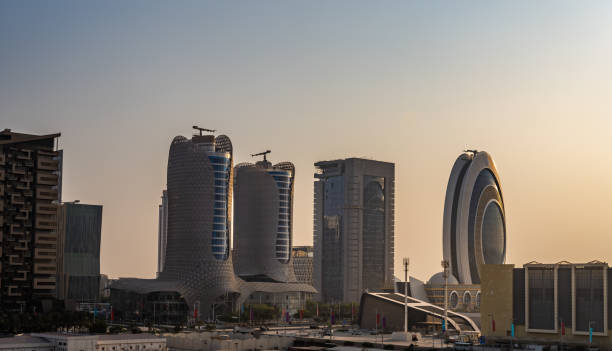 istock Lusail modern buildings during sunset in Doha, Qatar 1449646563