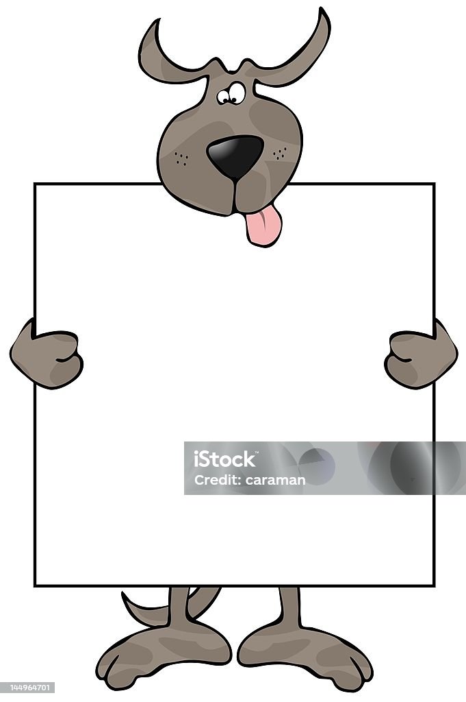 Panneau chien - Illustration de Affiche libre de droits