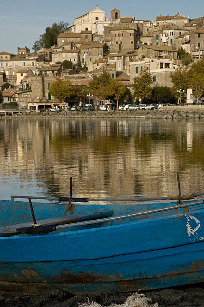 Town Of Anguillara (Italy) stock photo