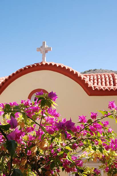 Greek church stock photo