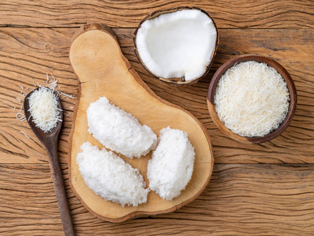 istock Cocada, traditional latin american coconut candy with grated coconut 1449657835