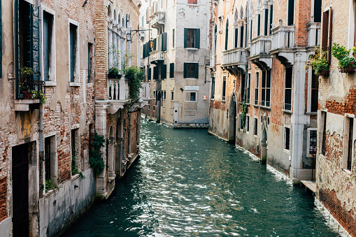 Canals in venice - italy stock photo