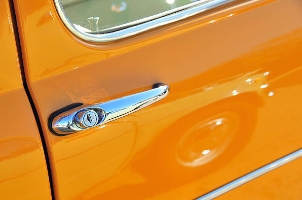 istock Shiny Classic Car door 144965878