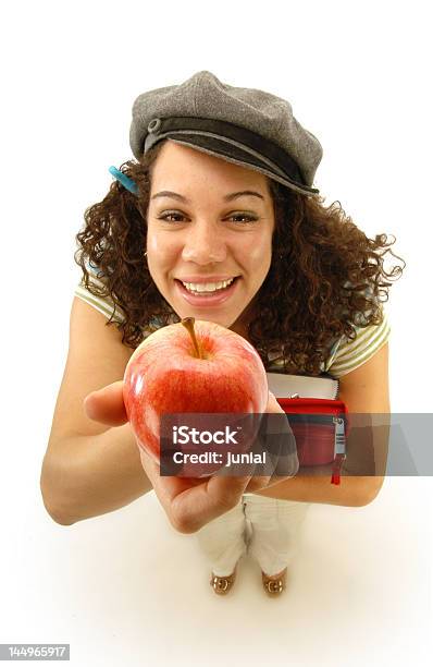 Queridinho Do Professor - Fotografias de stock e mais imagens de Aluna - Aluna, Maçã, Segurar