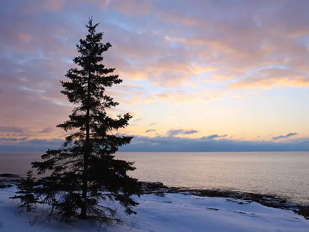 Photo of Sunrise on Lake Superior in Minnesota