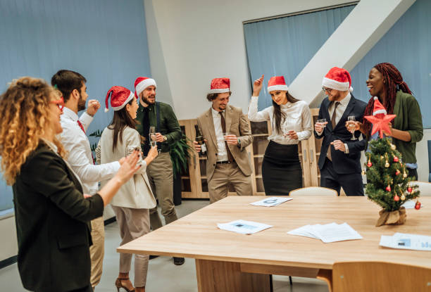 istock New year party in the office 1449667596