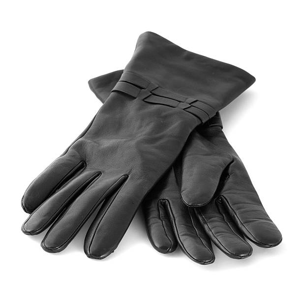 istock Pair of black gloves 144967073