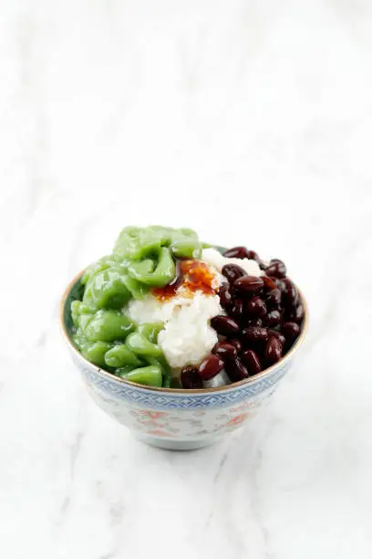 Photo of Malaysian Desserts Called Cendol .