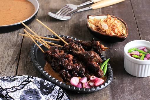 Sate Maranggi, Traditional Indonesian Beef or Lamb Satay Style