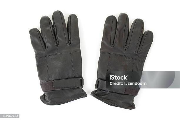 Black Leather Gloves Stock Photo - Download Image Now - Black Color, Clothing, Cold Temperature
