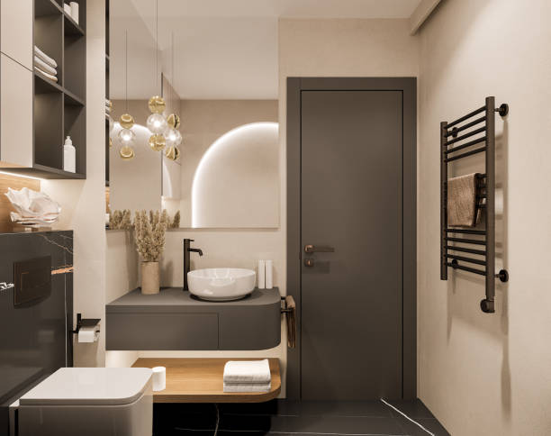 nowoczesna łazienka - indoors bathroom inside of contemporary zdjęcia i obrazy z banku zdjęć