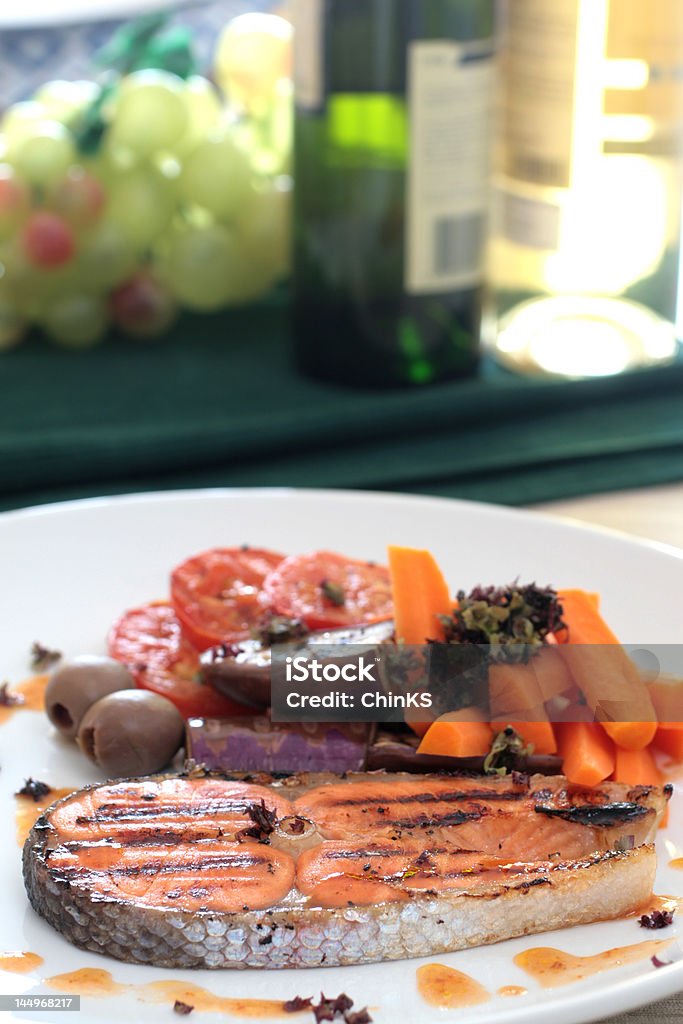 salmone - Foto stock royalty-free di Abbrustolito