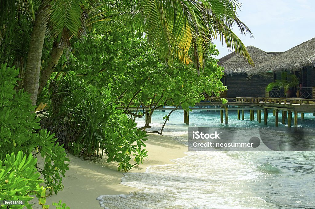 Casa delle Maldive - Foto stock royalty-free di Ambientazione esterna