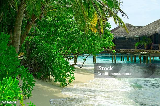 Casa Delle Maldive - Fotografie stock e altre immagini di Ambientazione esterna - Ambientazione esterna, Ambientazione tranquilla, Atollo