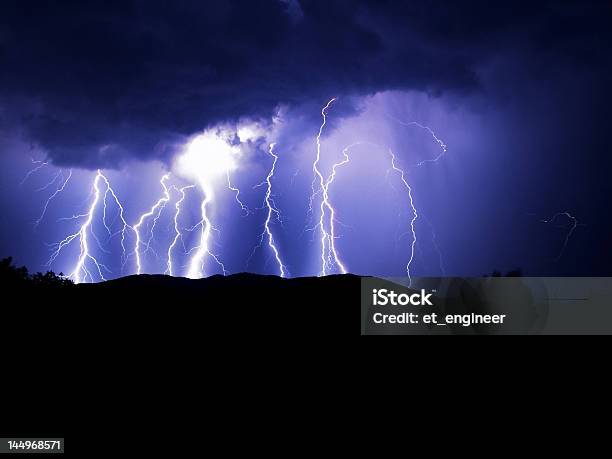 블루 Lightning 0명에 대한 스톡 사진 및 기타 이미지 - 0명, 구름, 구름 풍경