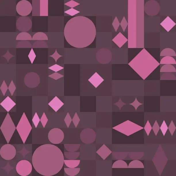 Vector illustration of Avant-garde abstract purple vector pattern