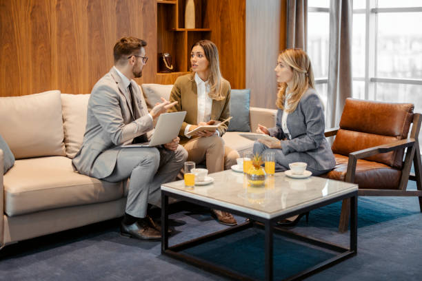 istock Handling all their business matters together 1449693841