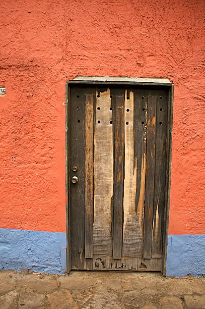 Old Wood door stock photo