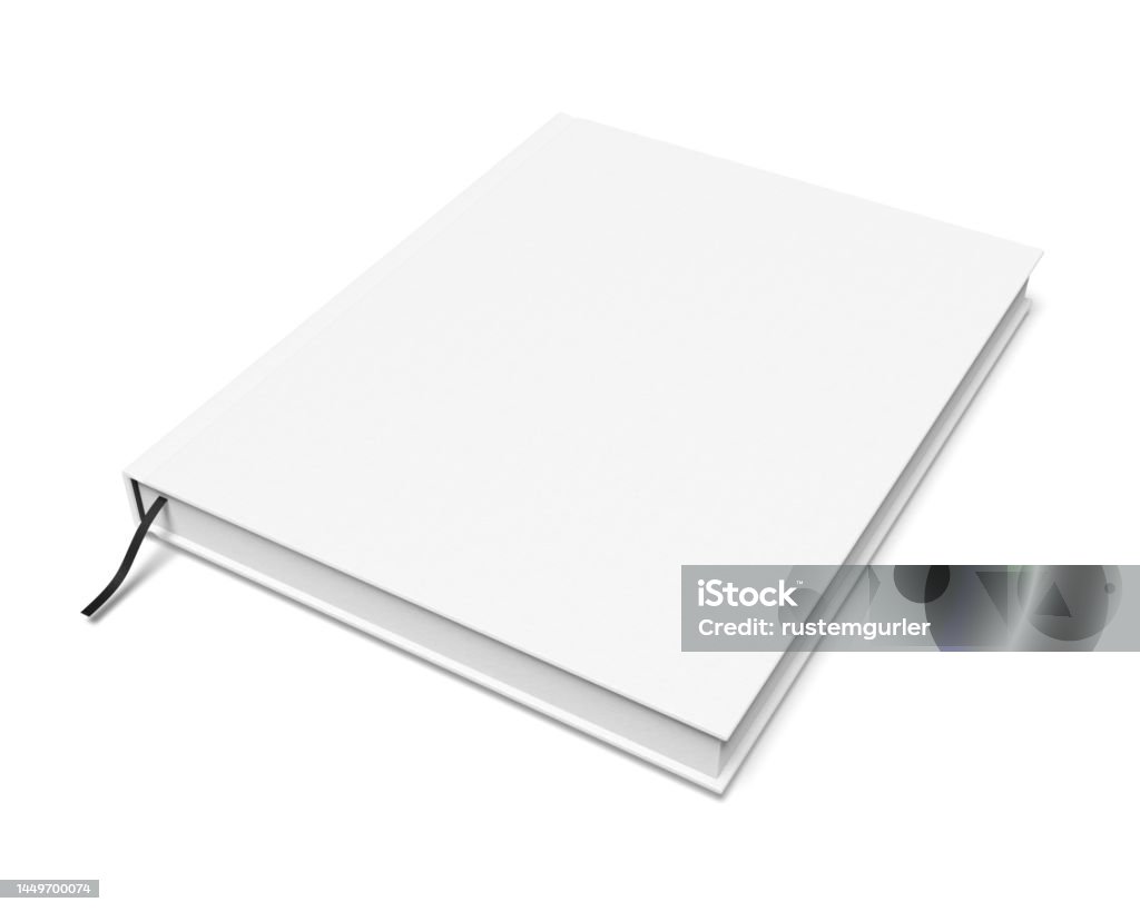 Empty Script Book Empty Book Template On White Background Stock Photo - Download Image ...