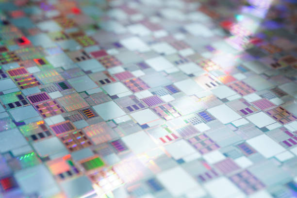 istock Silicon wafer for manufacturing semiconductor of integrated circuit. 1449702172