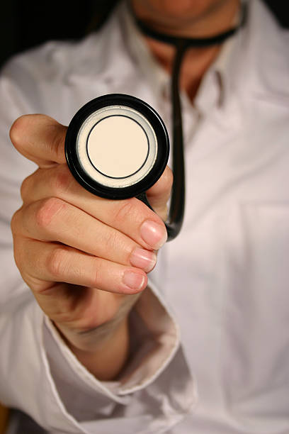 Doctor with stethoscope 2 stock photo