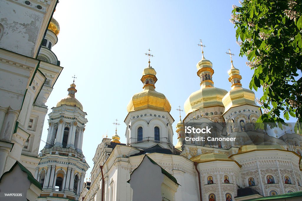 Assumption (Uspenski-Pecherskaya Lavra-Tempel);-Kiew - Lizenzfrei Alt Stock-Foto