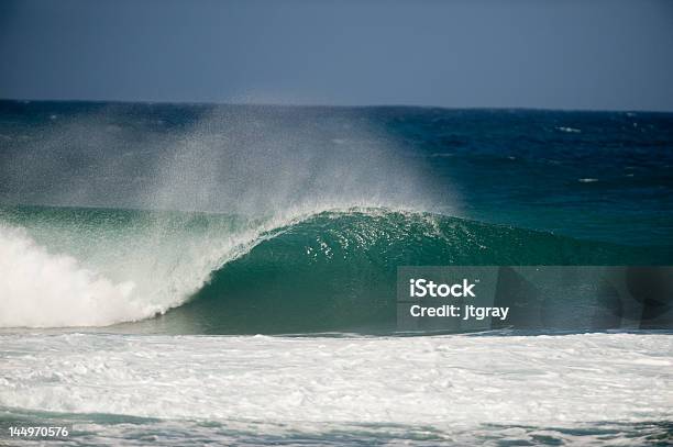 Pipeline Wave Perfection In Hawaii Stock Photo - Download Image Now - Surfing, Authority, Bay of Water