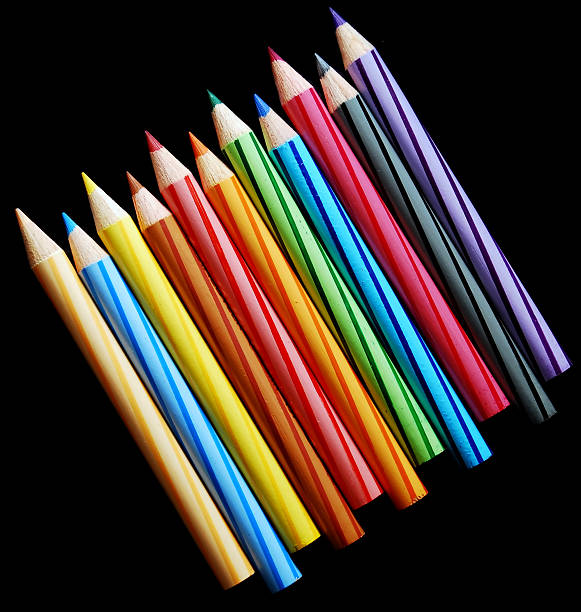 Kolorowy ołówek wskazówki – zdjęcie