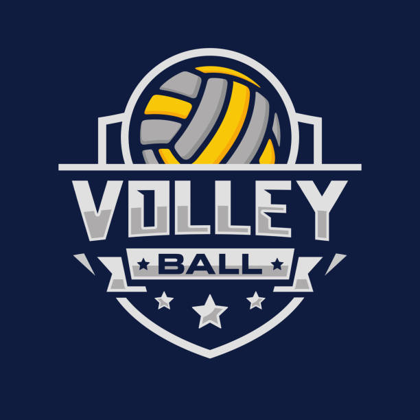 450+ Volleyball Team Logos Backgrounds Stock Illustrations, Royalty ...