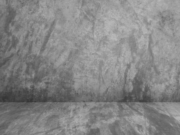 istock Concrete wall background for displaying products in 3d. 1449733936