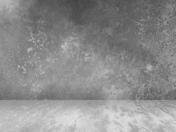 istock Concrete wall background for displaying products in 3d. 1449734757