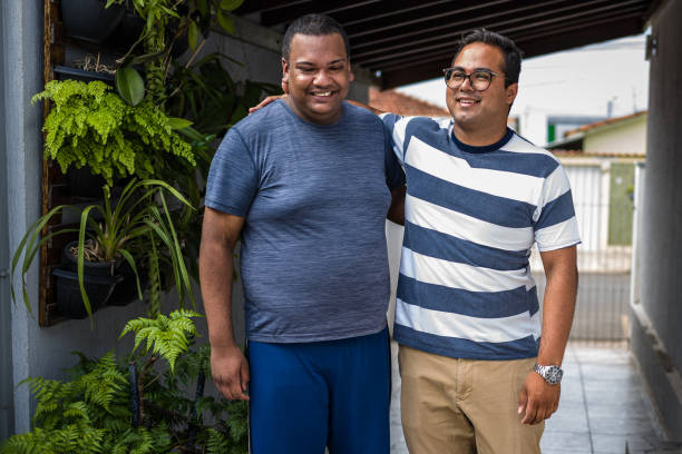 istock Welcoming a friend at home 1449737366