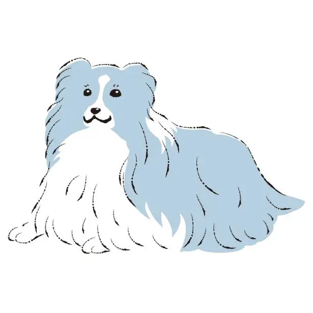 Sheltie Simple Image Free sheltie coloring pages Vector Images & Graphics | FreeImages