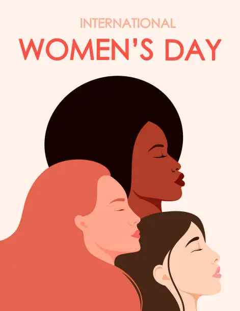 Vector illustration of International Women's Day