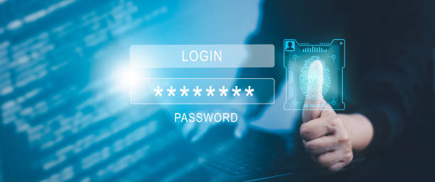 istock Hand touch fingerprint with virtual global with cyber security, Login, User, identification information security and encryption, secure access to users personal information, secure Internet access, 1449779004