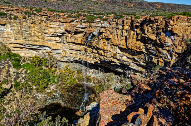 wodospad w pobliżu nieuwoudtville w namaqualand - the karoo zdjęcia i obrazy z banku zdjęć