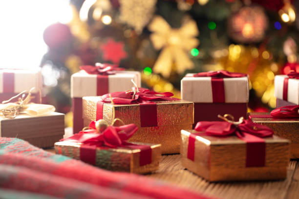 istock Christmas gifts. 1449781424