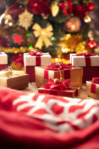 istock Christmas gifts. 1449781439