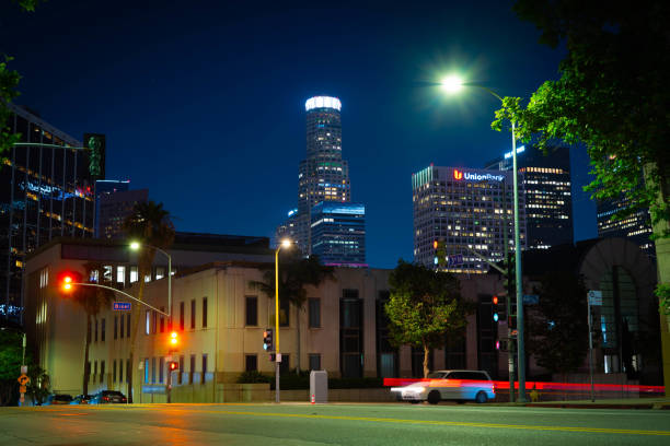 Night photography of Los Angeles taken from 3rd Street in Downtown’s Filipino Town.