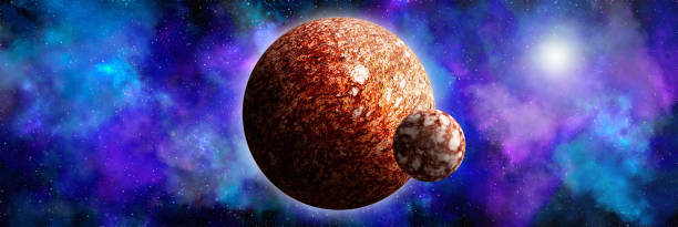 istock Unknown planet from outer space. Space nebula. Cosmic cluster of stars. Outer space background. 3D Illustration 1449789091