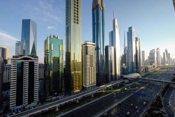 UAE Dubai cityscape skyline city Sheikh Zayed Road
